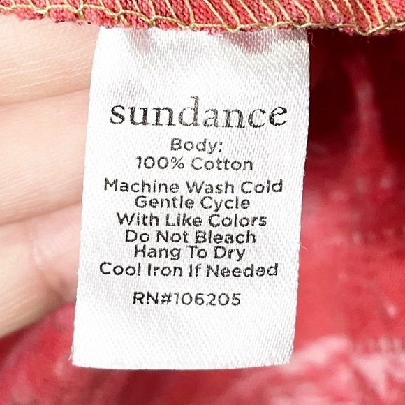 Sundance Lorena Mixed Peplum Popover Paisley Button Top - Picture 13 of 13